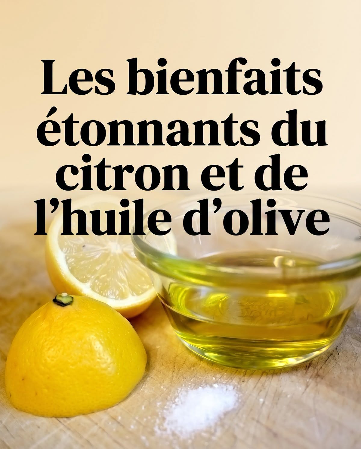 Mélangez du jus de citron et de l’huile d’olive pour des bienfaits étonnants