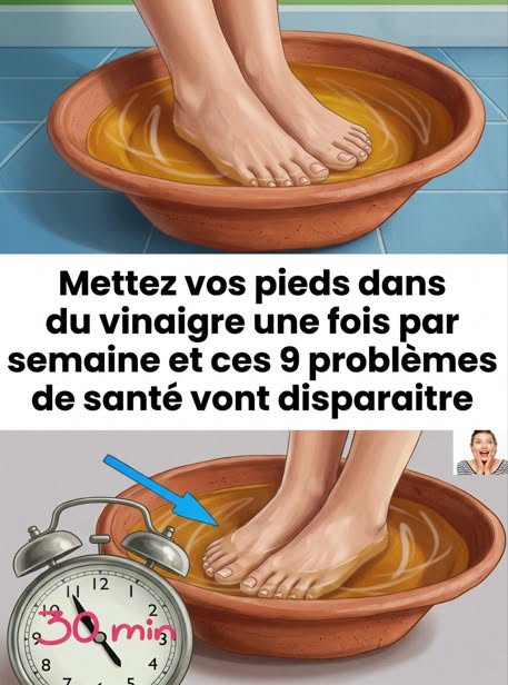 Neuf soucis quotidiens que vos pieds peuvent oublier grâce à un bain au vinaigre une fois par semaine