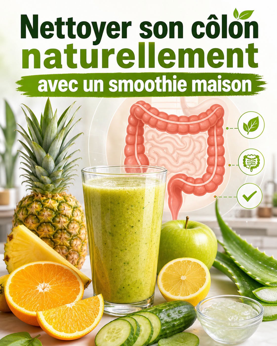 Comment nettoyer votre côlon naturellement à la maison (smoothie de nettoyage du côlon)