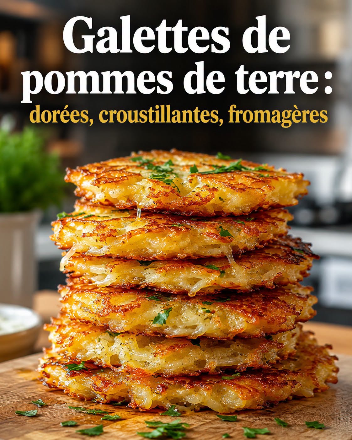 Galettes de pommes de terre croustillantes au fromage