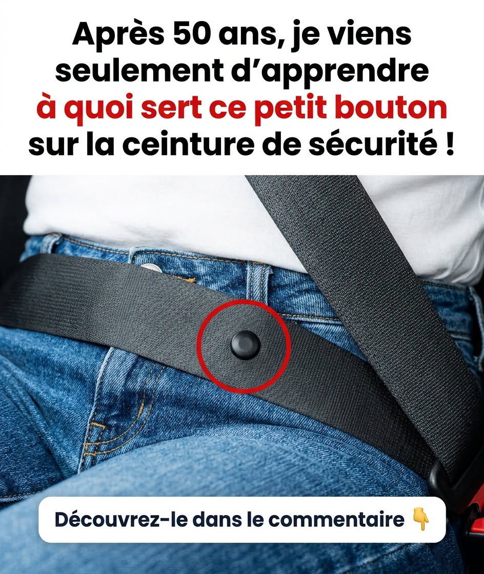 Ce bouton discret sur votre ceinture de sécurité cache une fonction bien plus utile que vous ne l’imaginez