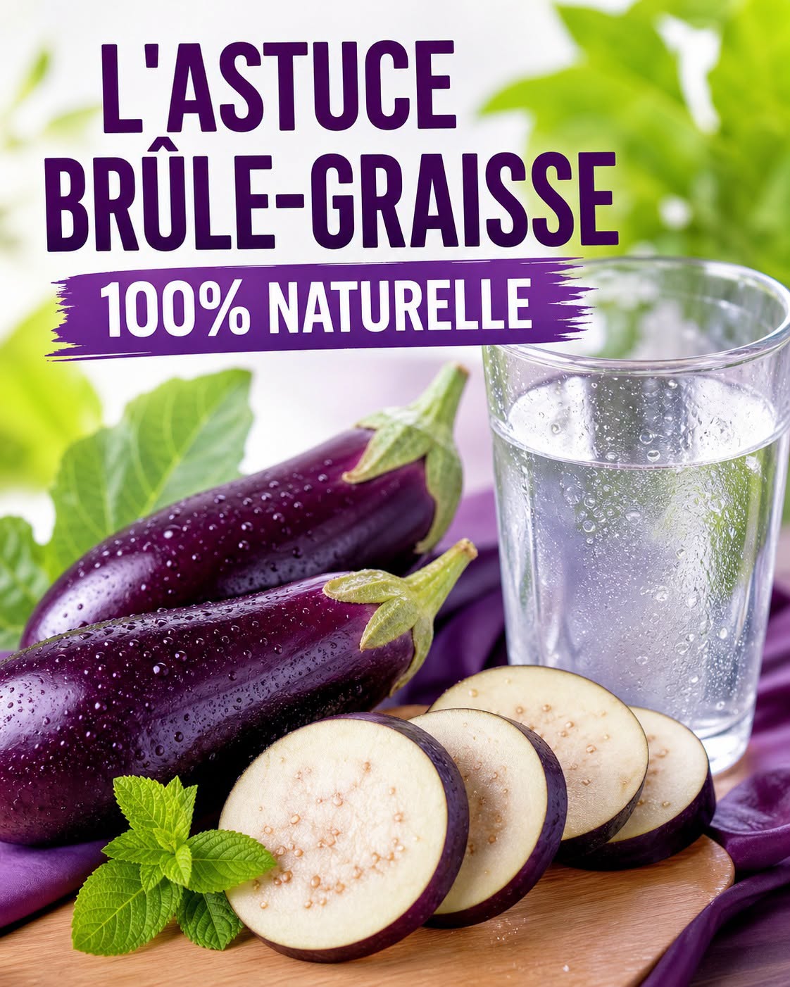 Comment se débarrasser de la graisse abdominale grâce à l’eau d’aubergine !