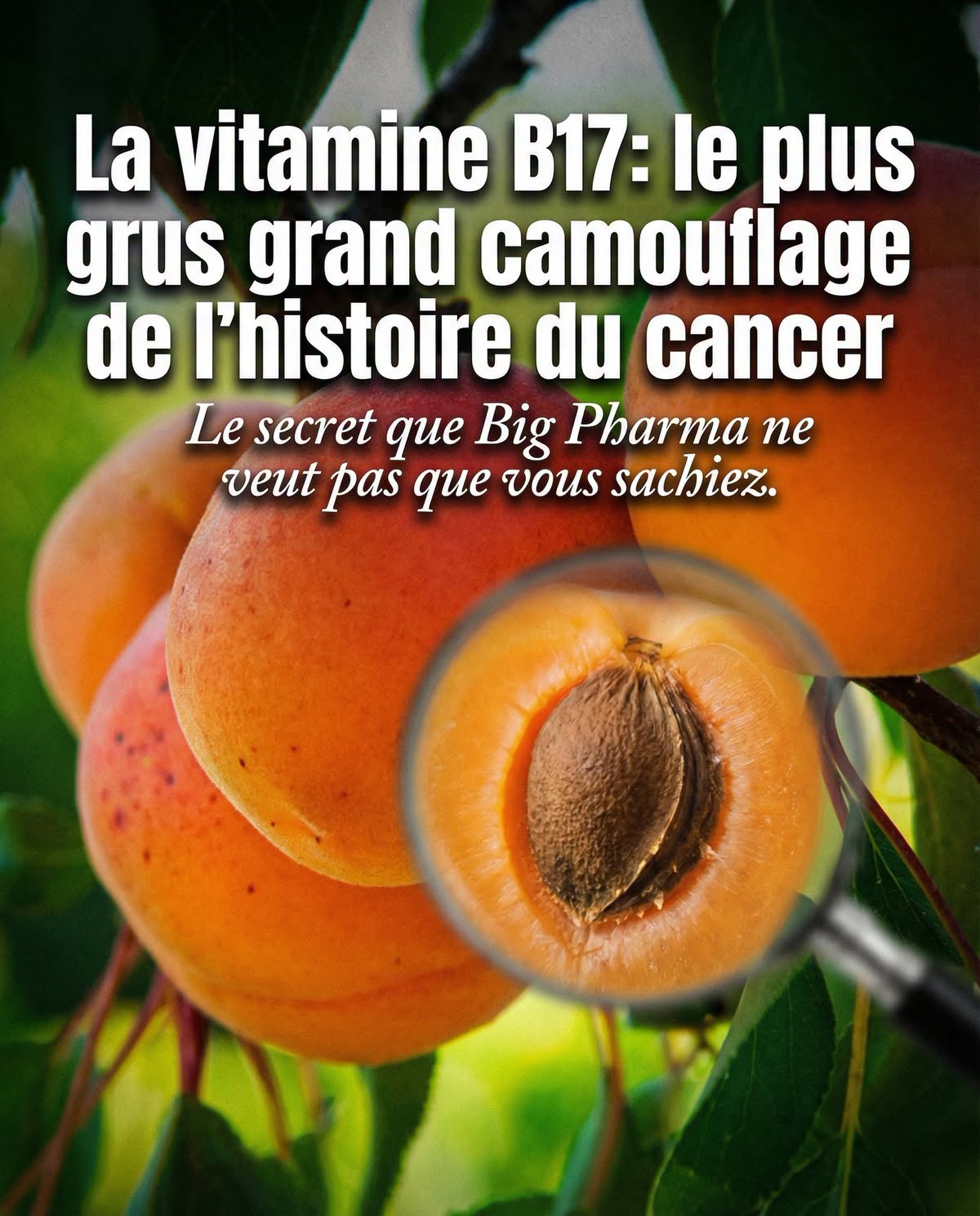 La vitamine B17: le plus grand camouflage de l’histoire du cancer