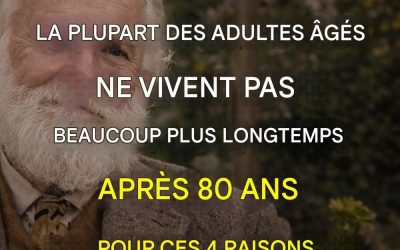 La plupart des personnes âgées ne vivent guère au-delà de 80 ans : voici 4 raisons.
