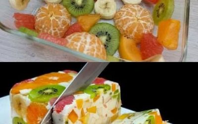 Du lait et des fruits, tout simplement ! Un dessert délicieux et sain, sans gélatine ! Prêt en 5 minutes.