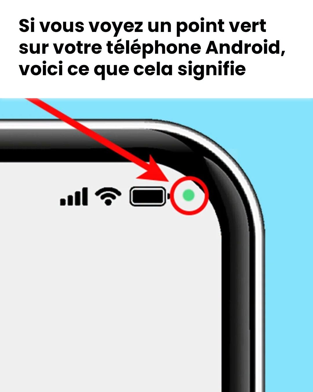 Le mystère du point vert sur votre écran Android : ce signal vous protège sans que vous le sachiez