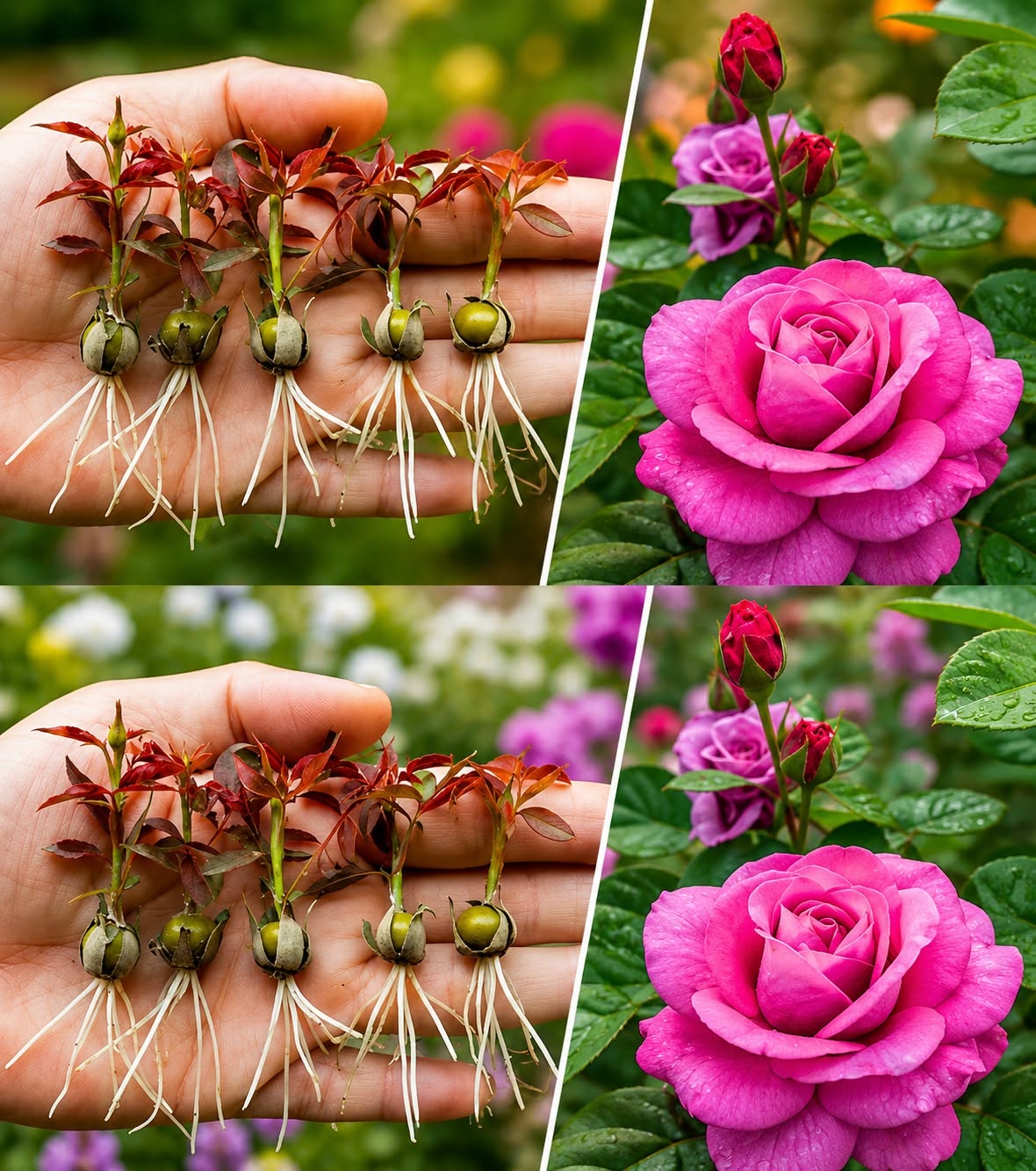 Méthodes simples pour faire pousser des roses sans racines