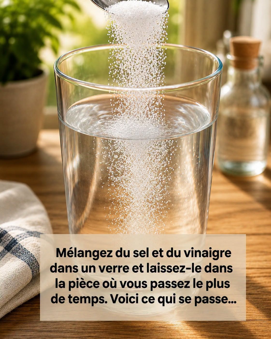 Purifiez l’énergie de votre maison grâce à un rituel naturel au sel et vinaigre