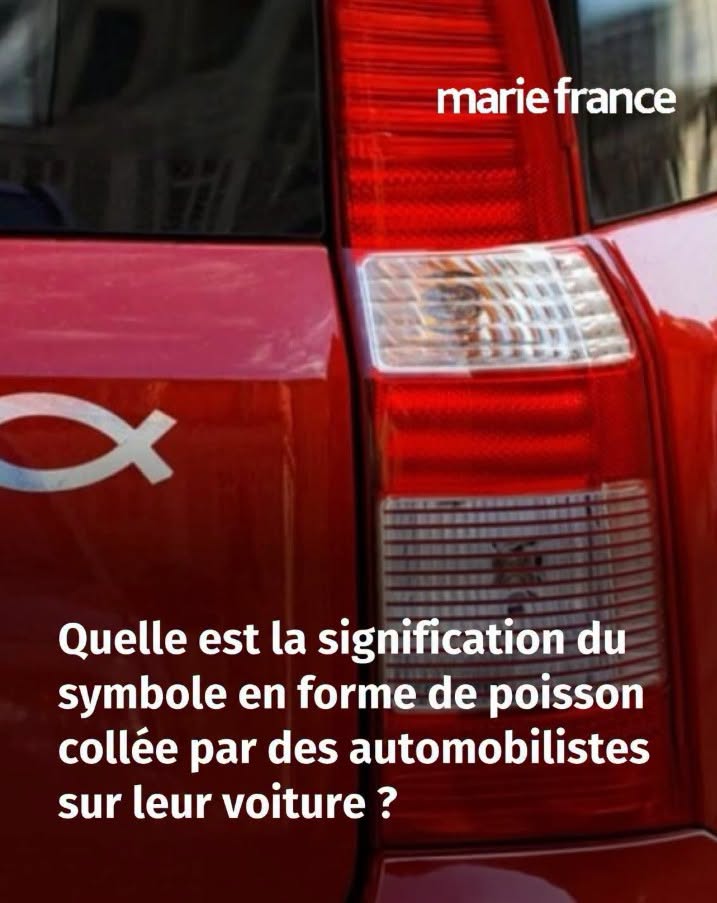 Quelle est la signification du symbole en forme de poisson collée par des automobilistes sur leur voiture ?