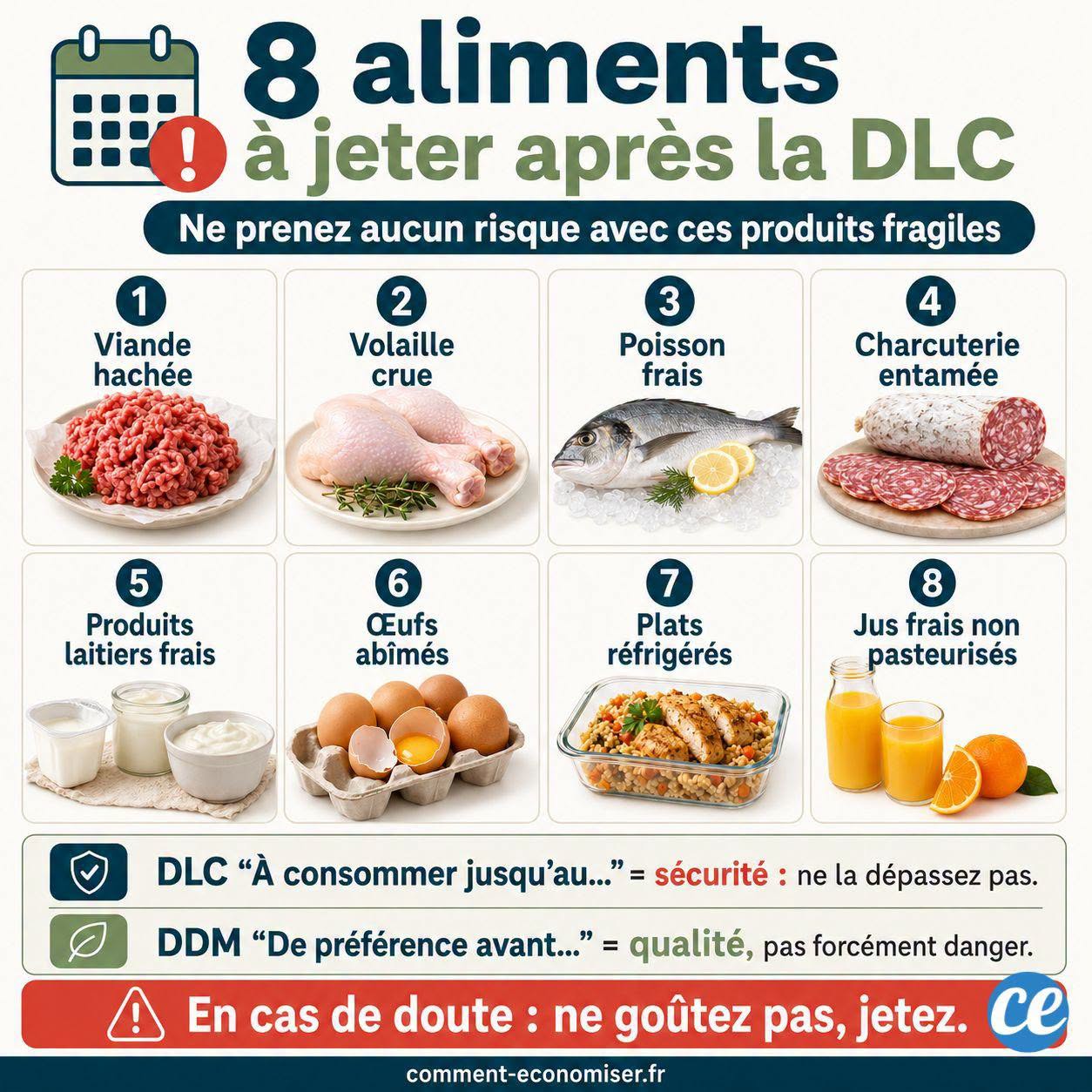 8 aliments à ne surtout pas manger après leur date de péremption