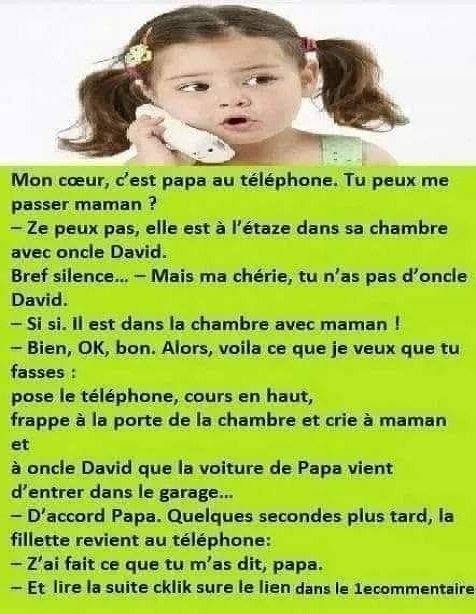 La blague du jour : maman et l’oncle David
