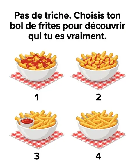 Choisissez un bol de frites pour découvrir quel genre de personne vous êtes